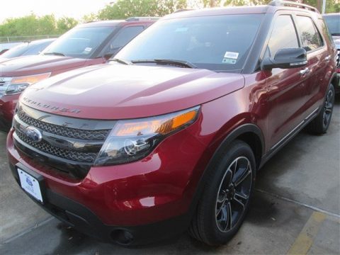 Ruby Red Ford Explorer Sport 4WD.  Click to enlarge.