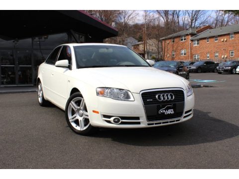 Arctic White Audi A4 2.0T quattro Sedan.  Click to enlarge.