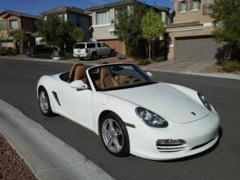 Carrara White Porsche Boxster .  Click to enlarge.