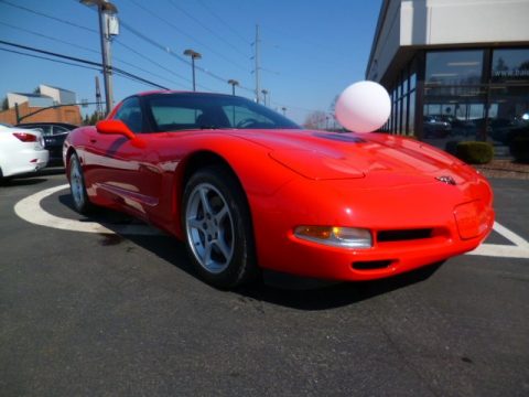 Torch Red Chevrolet Corvette Coupe.  Click to enlarge.