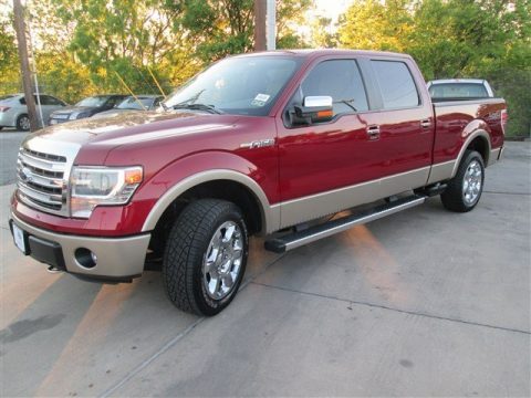 Ruby Red Ford F150 Lariat SuperCrew 4x4. Click to enlarge. Ruby Red Ford F150 Lariat SuperCrew 4x4. Click to enlarge.