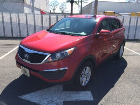 Signal Red Kia Sportage LX.  Click to enlarge.