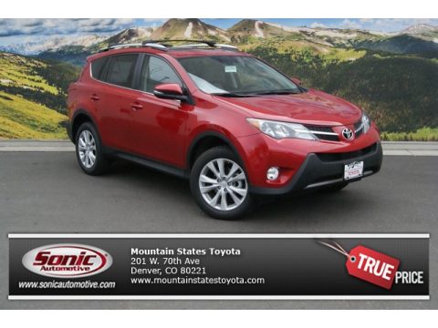 Barcelona Red Metallic Toyota RAV4 Limited AWD.  Click to enlarge.