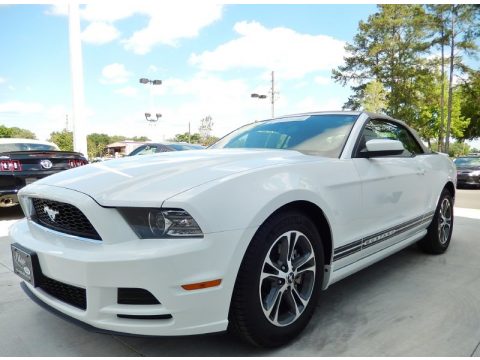 Oxford White Ford Mustang V6 Premium Convertible.  Click to enlarge.