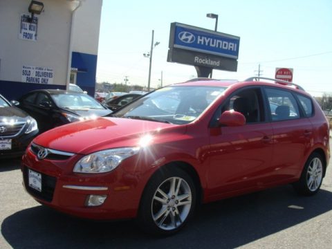 Chilipepper Red Hyundai Elantra GLS Touring.  Click to enlarge.
