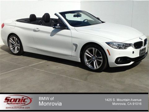 Alpine White BMW 4 Series 428i Convertible.  Click to enlarge.