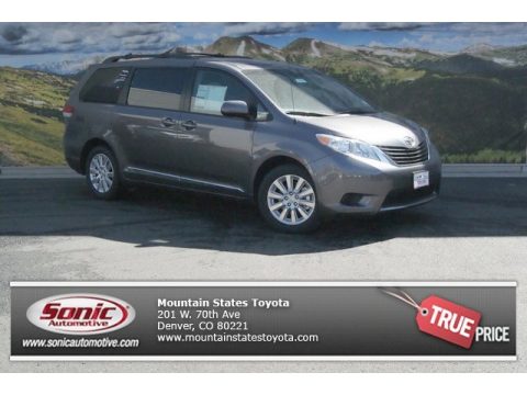 Predawn Gray Mica Toyota Sienna LE AWD.  Click to enlarge.