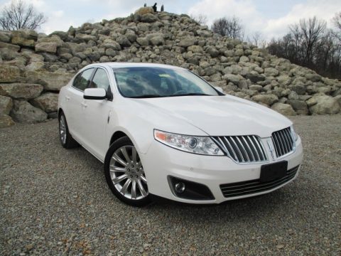White Suede Lincoln MKS EcoBoost AWD.  Click to enlarge.