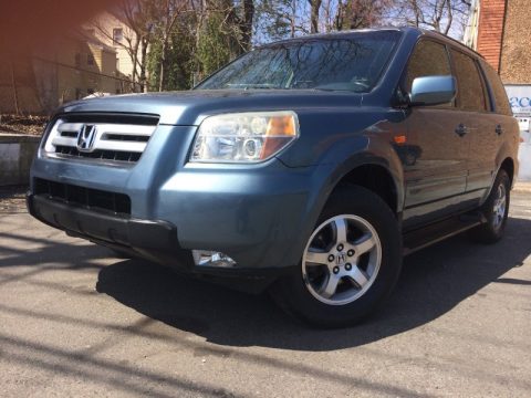 Steel Blue Metallic Honda Pilot EX-L 4WD.  Click to enlarge.