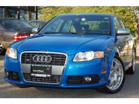 Sprint Blue Pearl Effect Audi S4 4.2 quattro Sedan.  Click to enlarge.