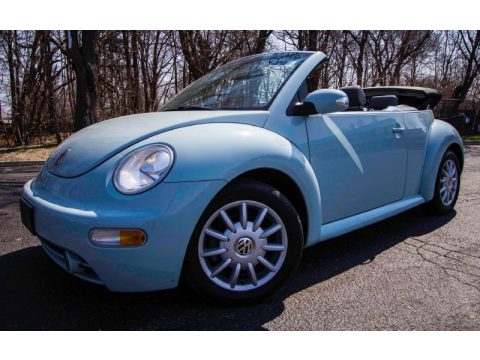 Aquarius Blue Volkswagen New Beetle GLS Convertible.  Click to enlarge.