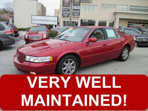 Crimson Red Pearl Cadillac Seville SLS.  Click to enlarge.