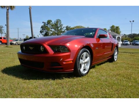 Ruby Red Ford Mustang GT Premium Coupe.  Click to enlarge.