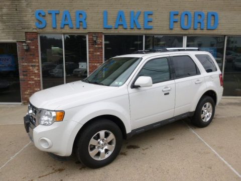 White Suede Ford Escape Limited V6 4WD.  Click to enlarge.