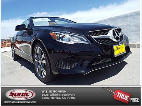 Black Mercedes-Benz E 350 Cabriolet.  Click to enlarge.