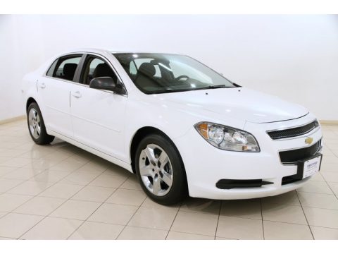 Summit White Chevrolet Malibu LS.  Click to enlarge.