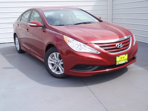 Venetian Red Hyundai Sonata GLS.  Click to enlarge.