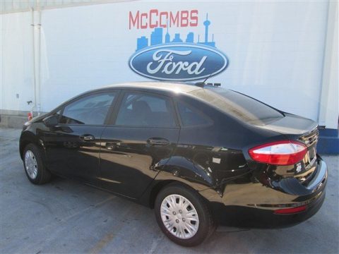Tuxedo Black Ford Fiesta S Sedan.  Click to enlarge.