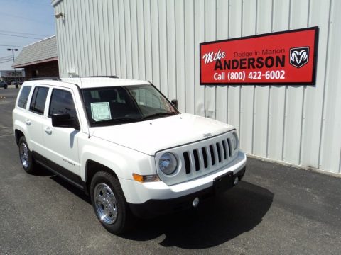 Bright White Jeep Patriot Sport.  Click to enlarge.