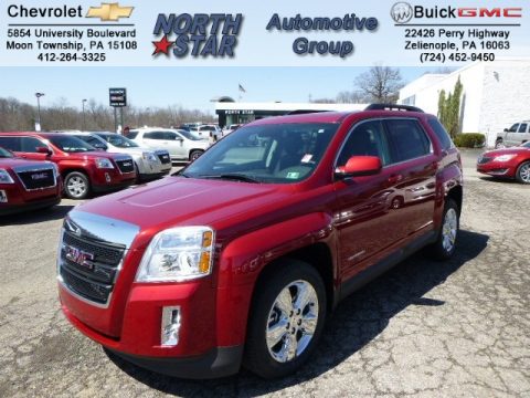 Crystal Red Tintcoat GMC Terrain SLT AWD.  Click to enlarge.