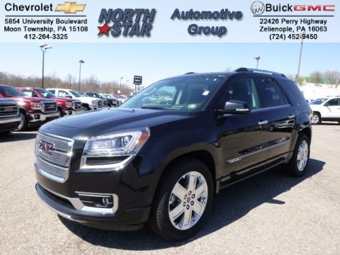 Carbon Black Metallic GMC Acadia Denali AWD.  Click to enlarge.