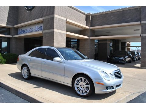 Iridium Silver Metallic Mercedes-Benz E 350 4Matic Sedan.  Click to enlarge.