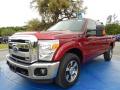 Front 3/4 View of 2015 Ford F250 Super Duty Lariat Super Cab #1
