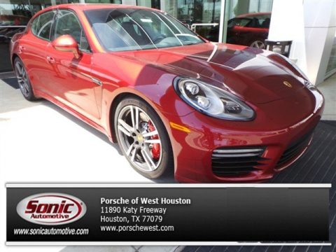 Ruby Red Metallic Porsche Panamera GTS.  Click to enlarge.