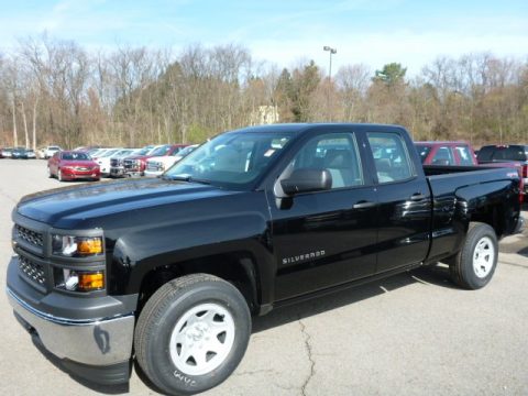 Black Chevrolet Silverado 1500 WT Double Cab 4x4. Click to enlarge. Black Chevrolet Silverado 1500 WT Double Cab 4x4. Click to enlarge.