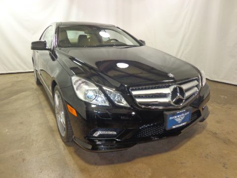 Black Mercedes-Benz E 550 Coupe.  Click to enlarge.