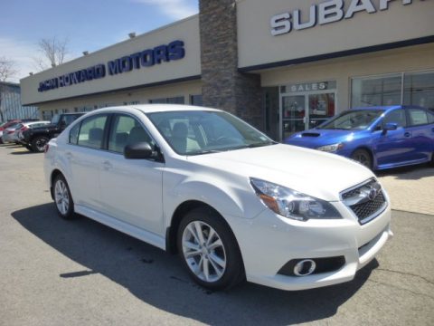 Satin White Pearl Subaru Legacy 2.5i.  Click to enlarge.