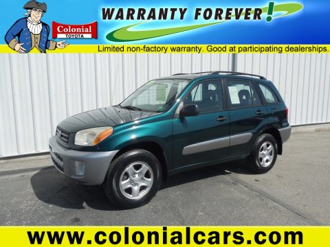 Rainforest Green Pearl Toyota RAV4 4WD.  Click to enlarge.