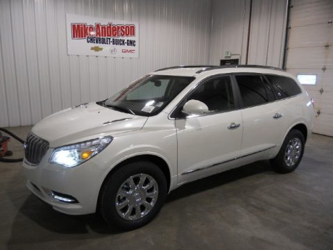 White Opal Buick Enclave Leather.  Click to enlarge.