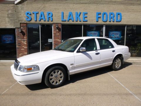 Vibrant White Mercury Grand Marquis LS.  Click to enlarge.