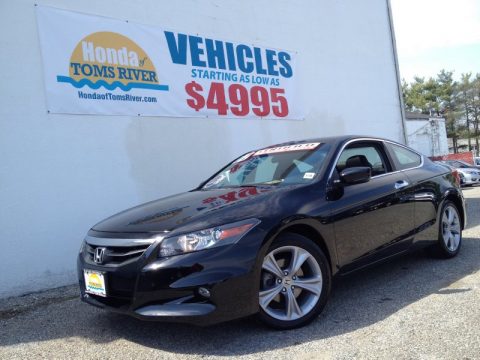 Crystal Black Pearl Honda Accord EX-L V6 Coupe.  Click to enlarge.