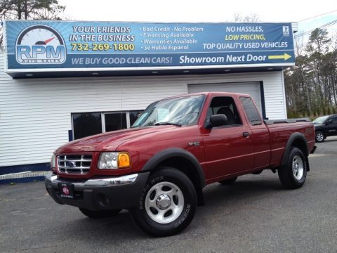 Toreador Red Metallic Ford Ranger XLT SuperCab 4x4.  Click to enlarge.