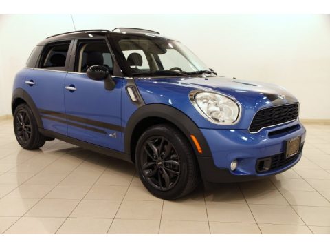 True Blue Metallic Mini Cooper S Countryman All4 AWD.  Click to enlarge.