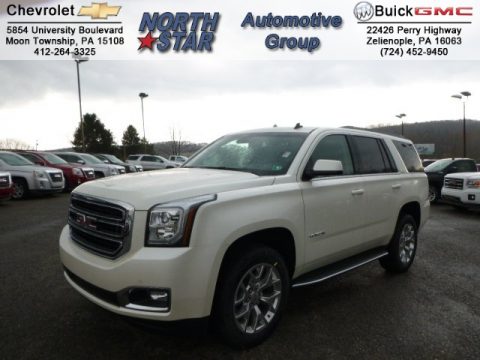 White Diamond Tricoat GMC Yukon SLT 4WD.  Click to enlarge.