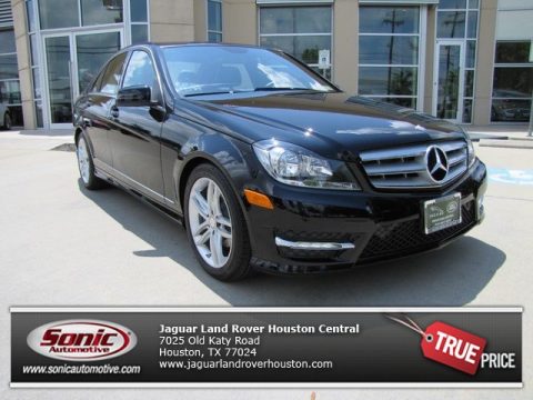Black Mercedes-Benz C 250 Sport.  Click to enlarge.