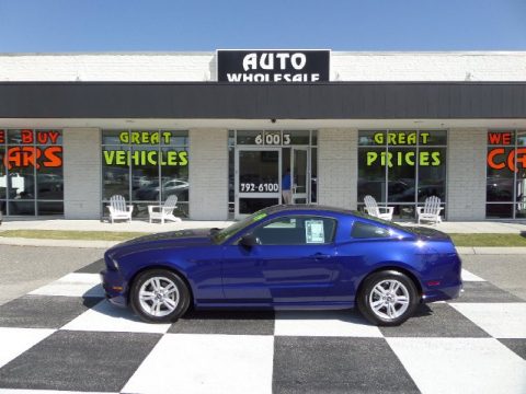 Deep Impact Blue Ford Mustang V6 Coupe.  Click to enlarge.