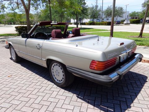 Champagne Metallic Mercedes-Benz SL Class 560 SL Roadster.  Click to enlarge.