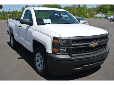 Summit White Chevrolet Silverado 1500 WT Regular Cab.  Click to enlarge.