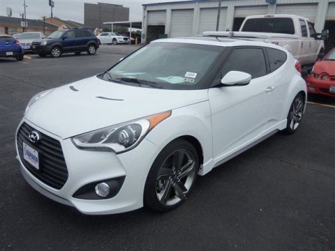 Elite White Hyundai Veloster Turbo.  Click to enlarge.