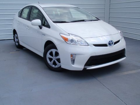 Blizzard White Pearl Toyota Prius Two Hybrid.  Click to enlarge.