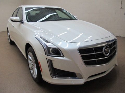 White Diamond Tricoat Cadillac CTS Sedan AWD.  Click to enlarge.