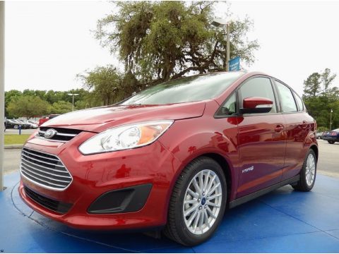Ruby Red Ford C-Max Hybrid SE.  Click to enlarge.