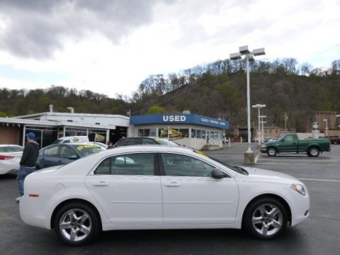 Summit White Chevrolet Malibu LS.  Click to enlarge.