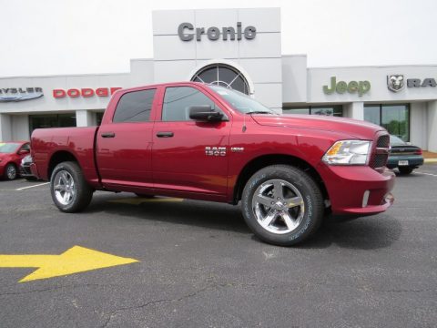 Deep Cherry Red Crystal Pearl Ram 1500 Express Crew Cab.  Click to enlarge.