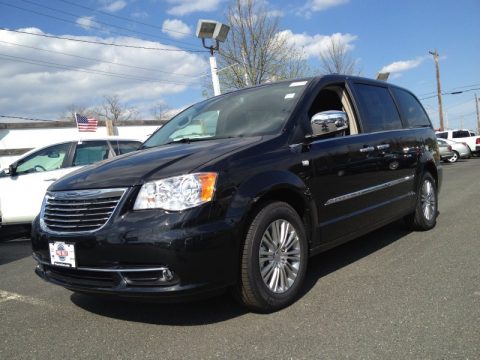 Brilliant Black Crystal Pearl Chrysler Town & Country 30th Anniversary Edition.  Click to enlarge.