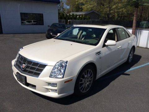 White Diamond Tricoat Cadillac STS 4 V8 AWD.  Click to enlarge.